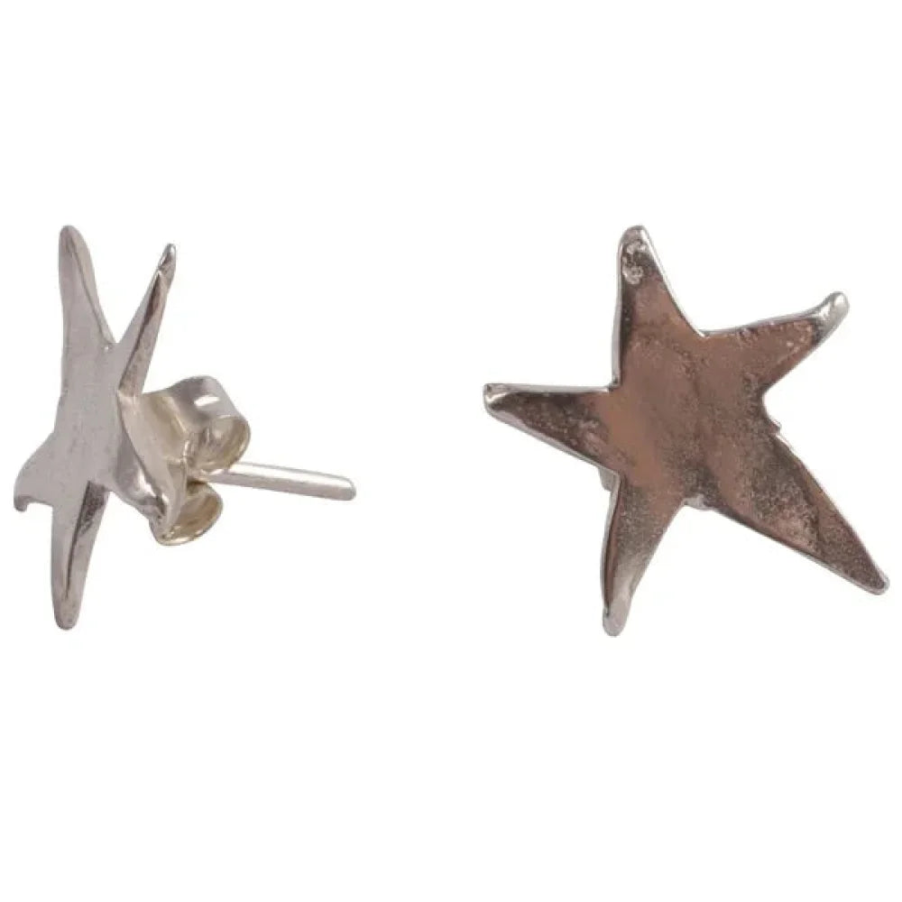 Karen Hallam, pendientes plata estrella Ziggy - piamontemadrid